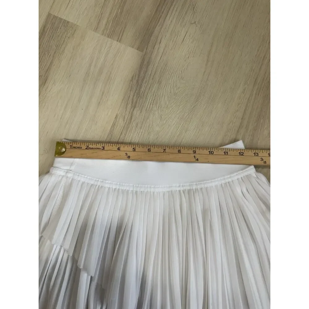 Lululemon Tiered Pleats High-Rise Tennis Skirt White Women’s Size 4